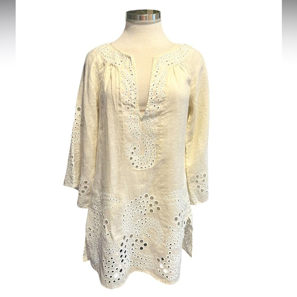 DVF Diane von Furstenberg Beach Coverup 100% Embroidered Fabric Size XS